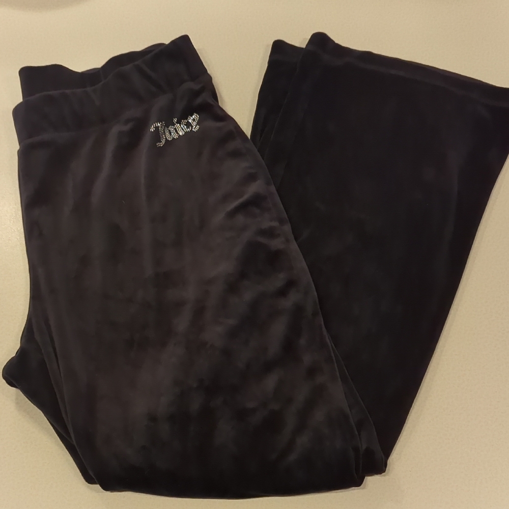 Juicy Couture Black Velour Pants